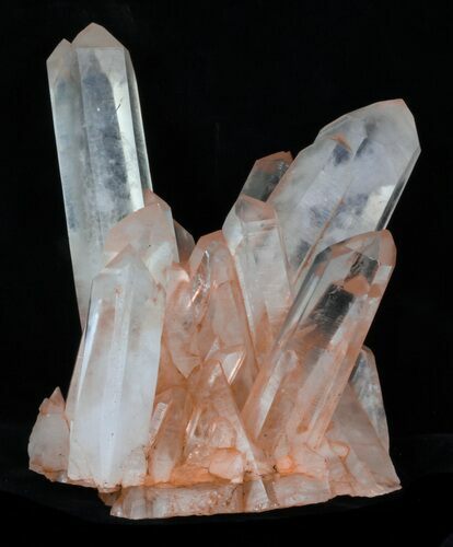 Tangerine Quartz Crystal Cluster - Madagascar #32252